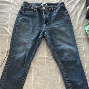 LOFT Dark Blue Straight Leg Jeans